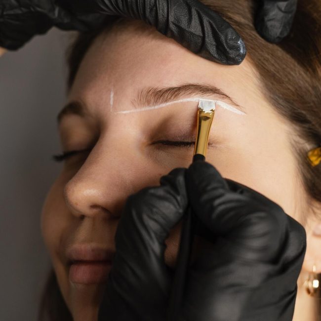 A qualified microblading artist