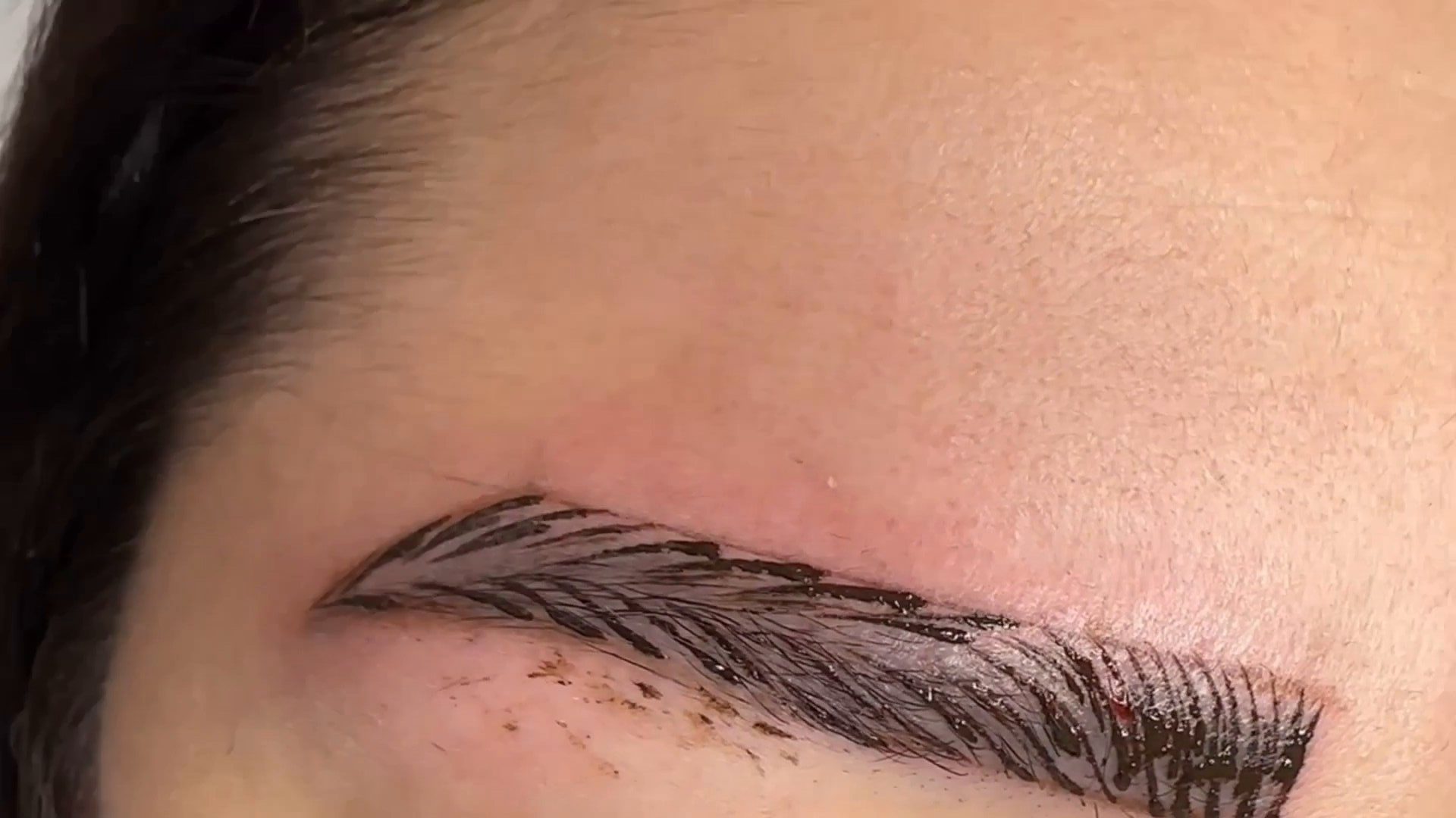 microblading process bora brow poster